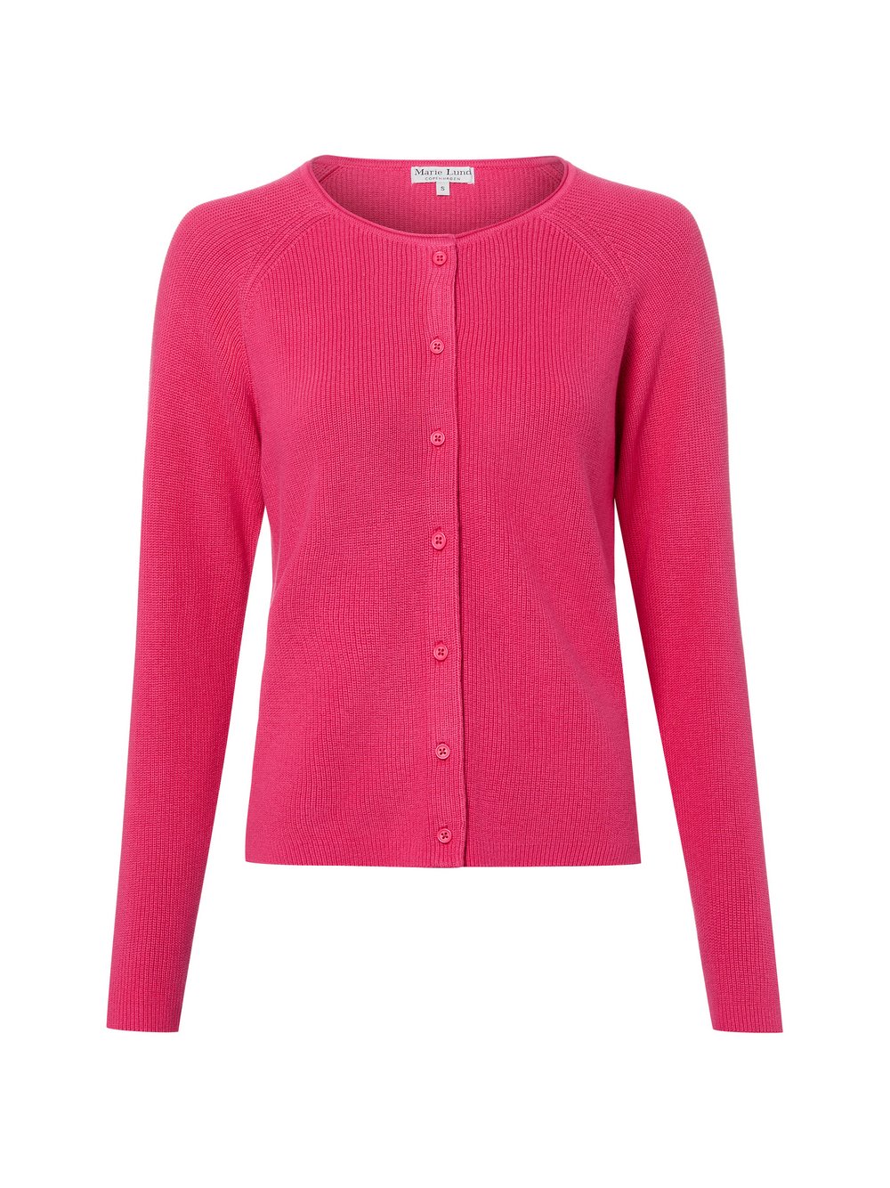 Marie Lund Strickjacke Damen Baumwolle pink, S