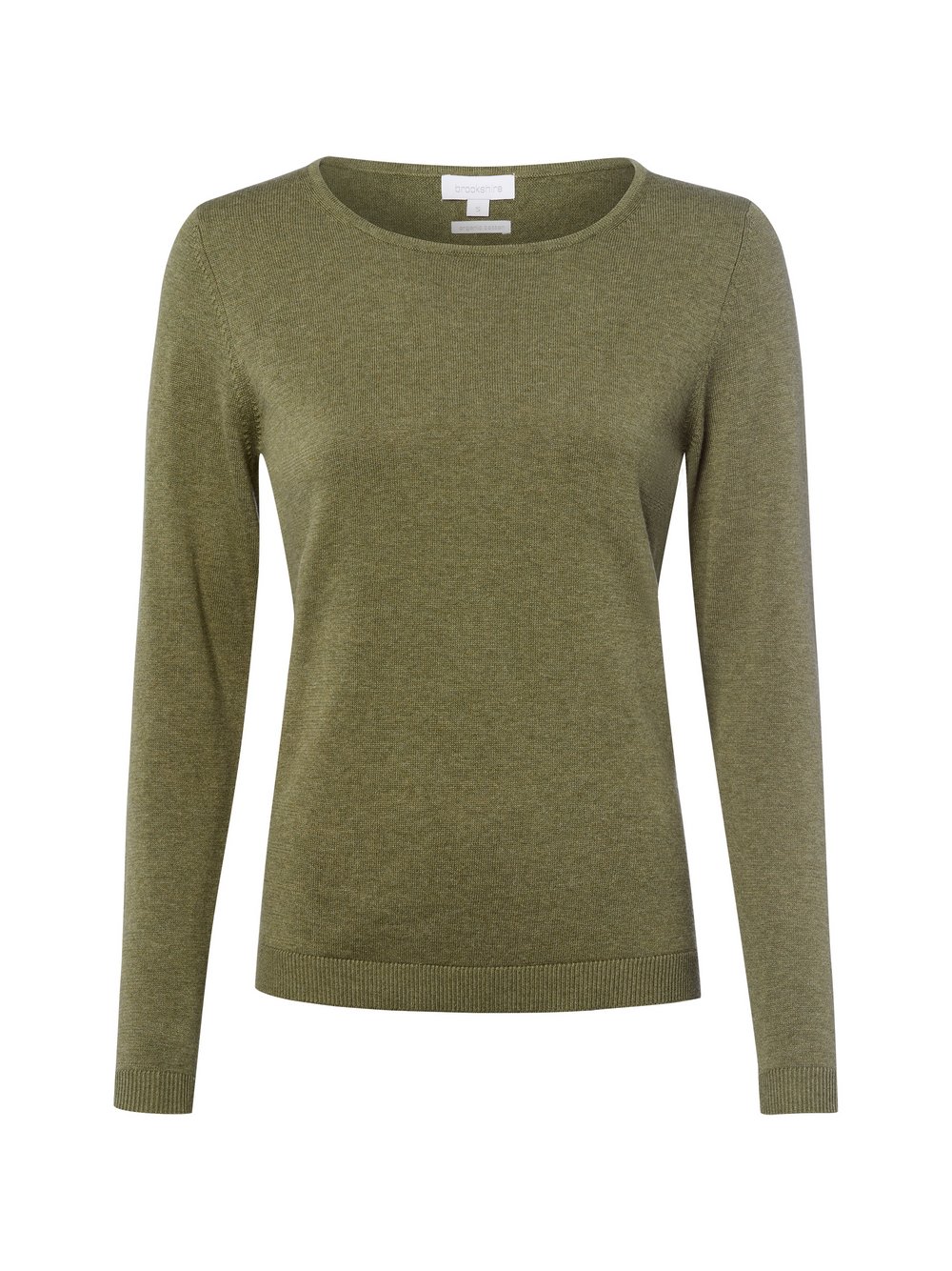 brookshire Strickpullover Damen Feinstrick grün meliert, XL