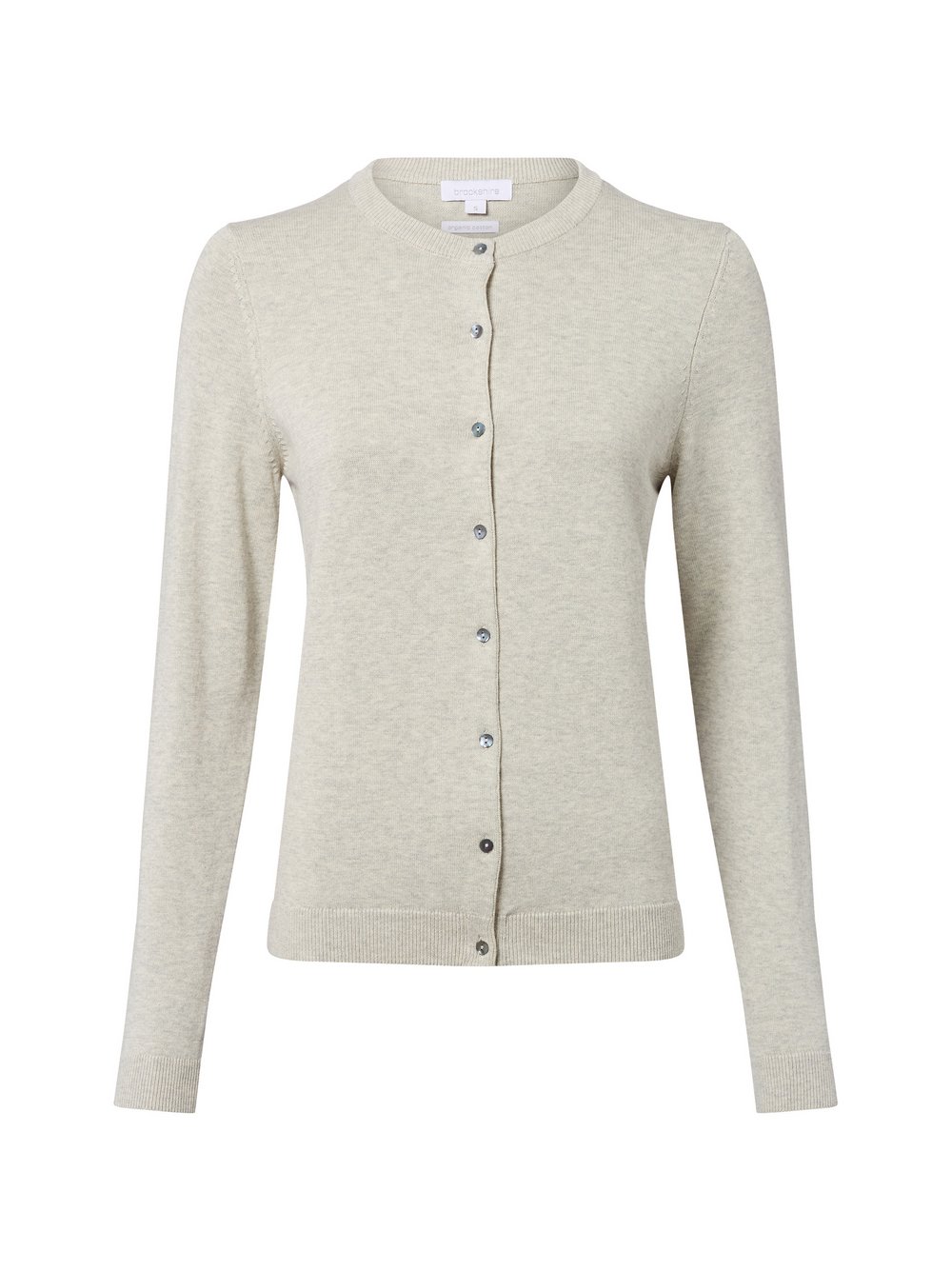 brookshire Strickjacke Damen Baumwolle grau meliert, L