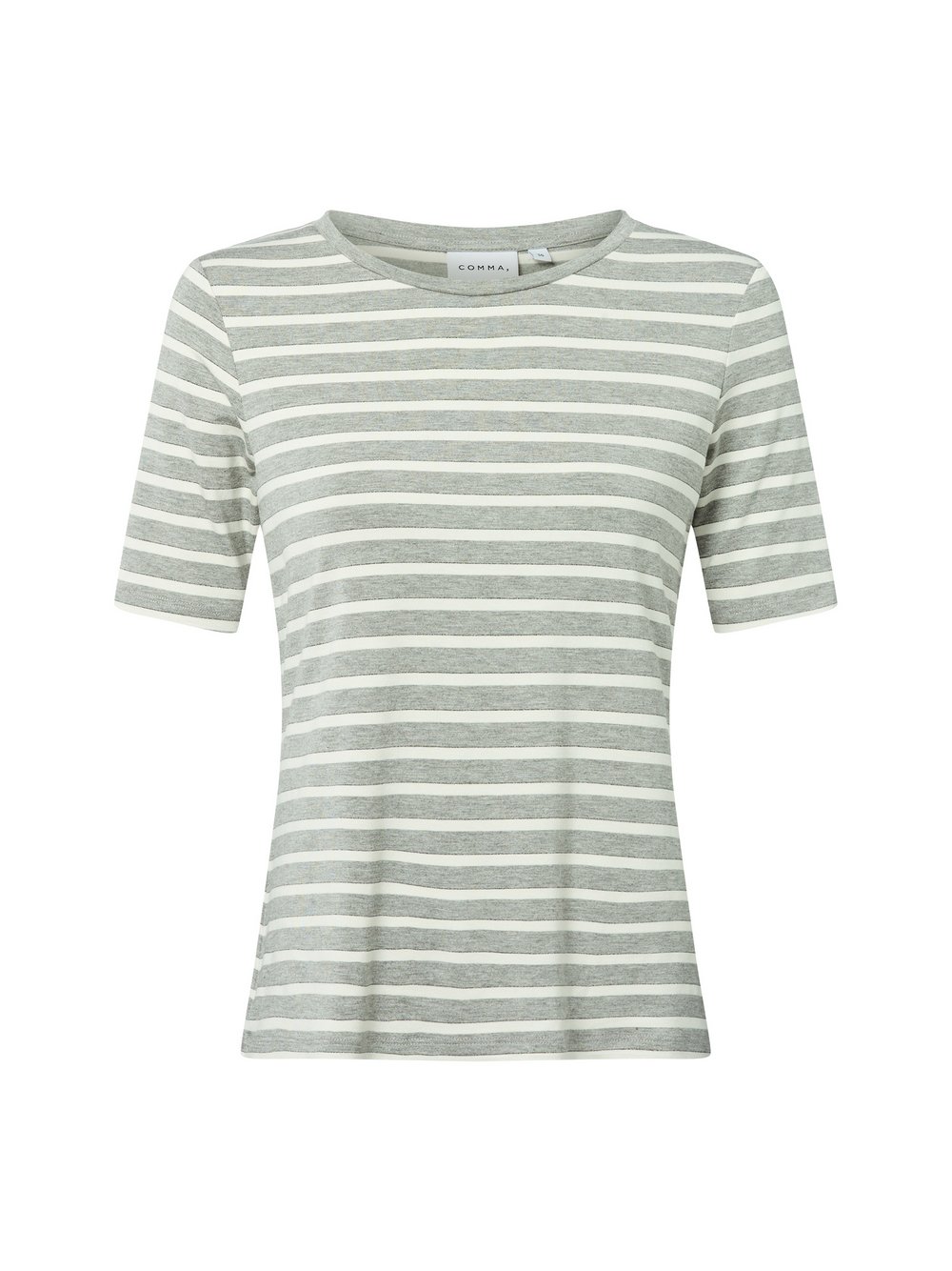 comma T-Shirt Damen Jersey mehrfarbig gestreift, 36