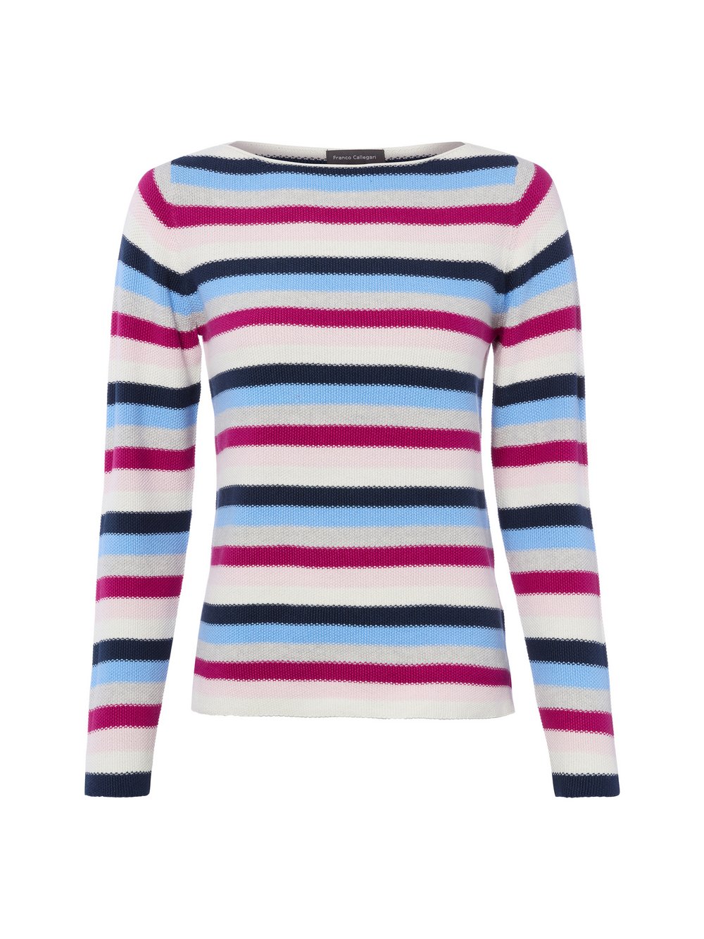 Franco Callegari Strickpullover Damen Baumwolle (100%) mehrfarbig gestreift, XXXL