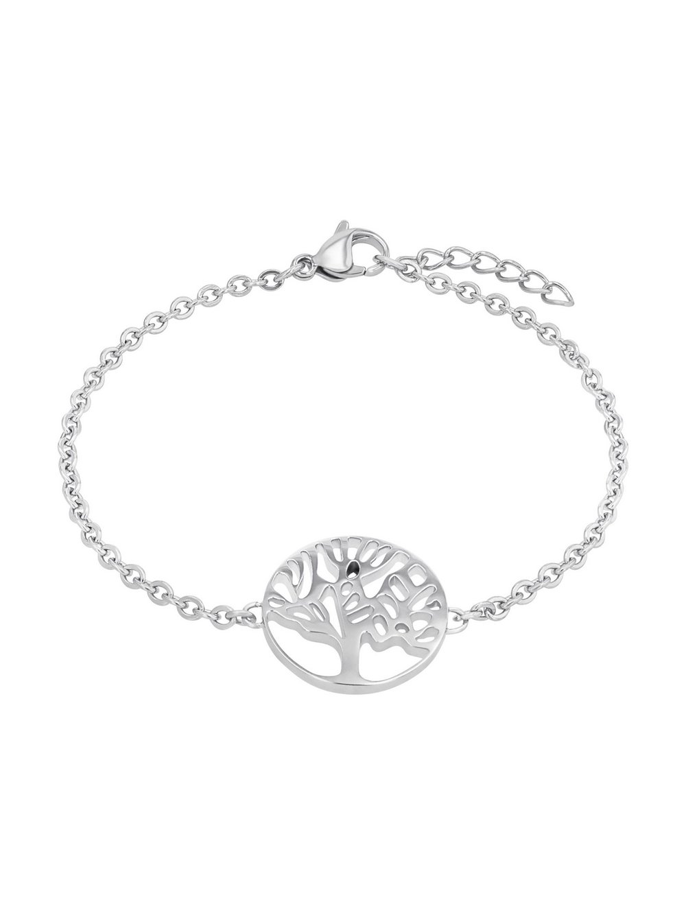 amor Armband Damen Edelstahl silber, 19