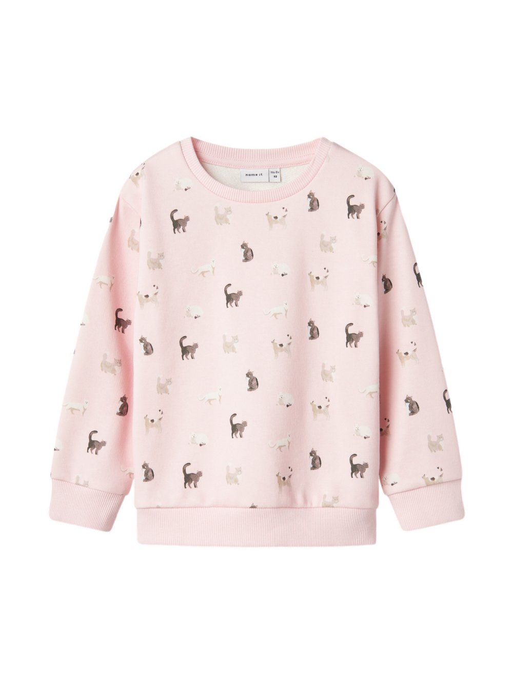 name it Pullover Mädchen Baumwolle rosa bedruckt, 98