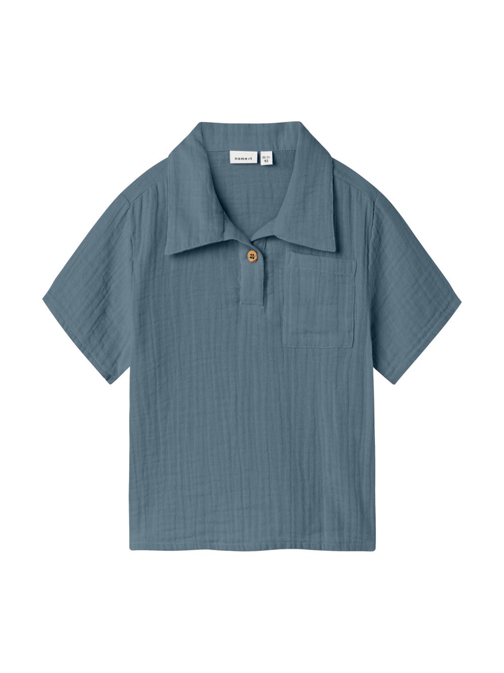 name it Hemd Jungen Baumwolle blau, 98