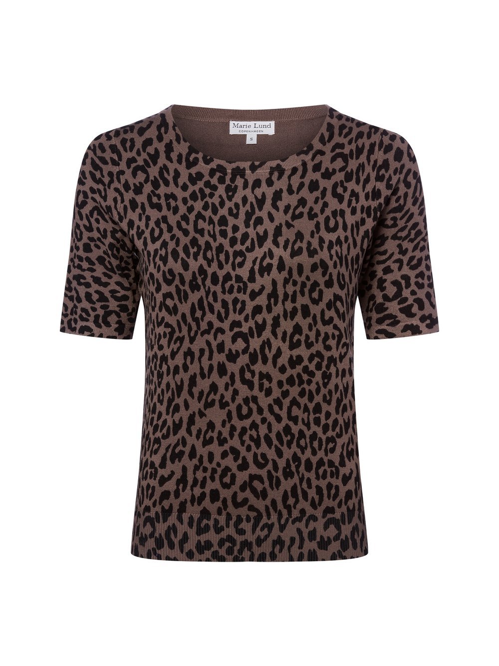 Marie Lund Strickshirt Damen Polyamid braun gemustert, XXXL