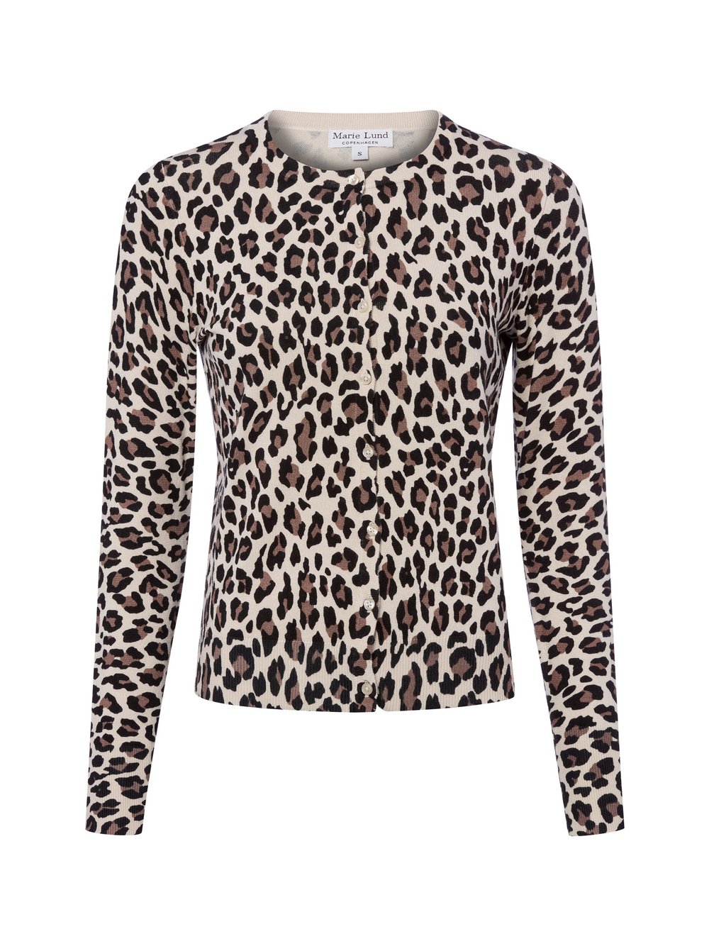 Marie Lund Strickjacke Damen Viskose mehrfarbig gemustert, L