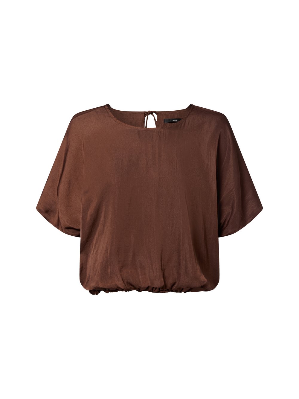 zero Blusenshirt Damen Satin braun, 34