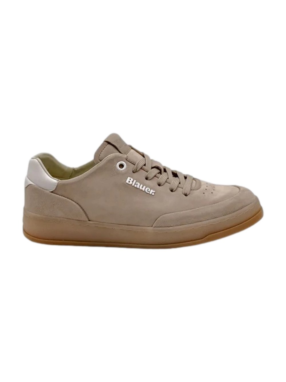 Blauer Sportschuhe Herren Leder braun, 43