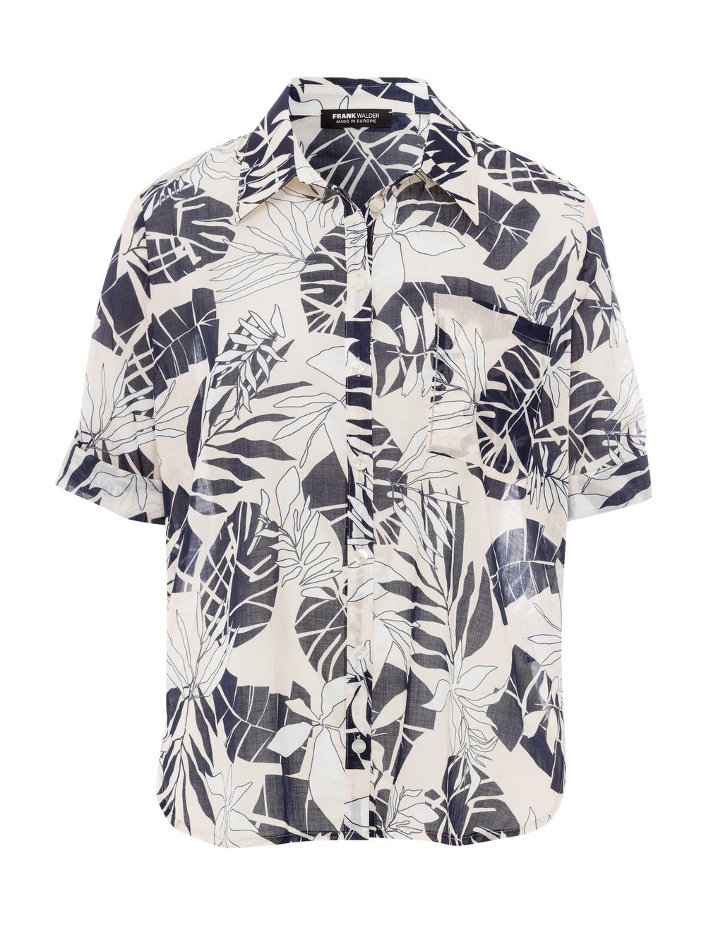 Frank Walder Druckbluse Damen Baumwolle mehrfarbig bedruckt, 44