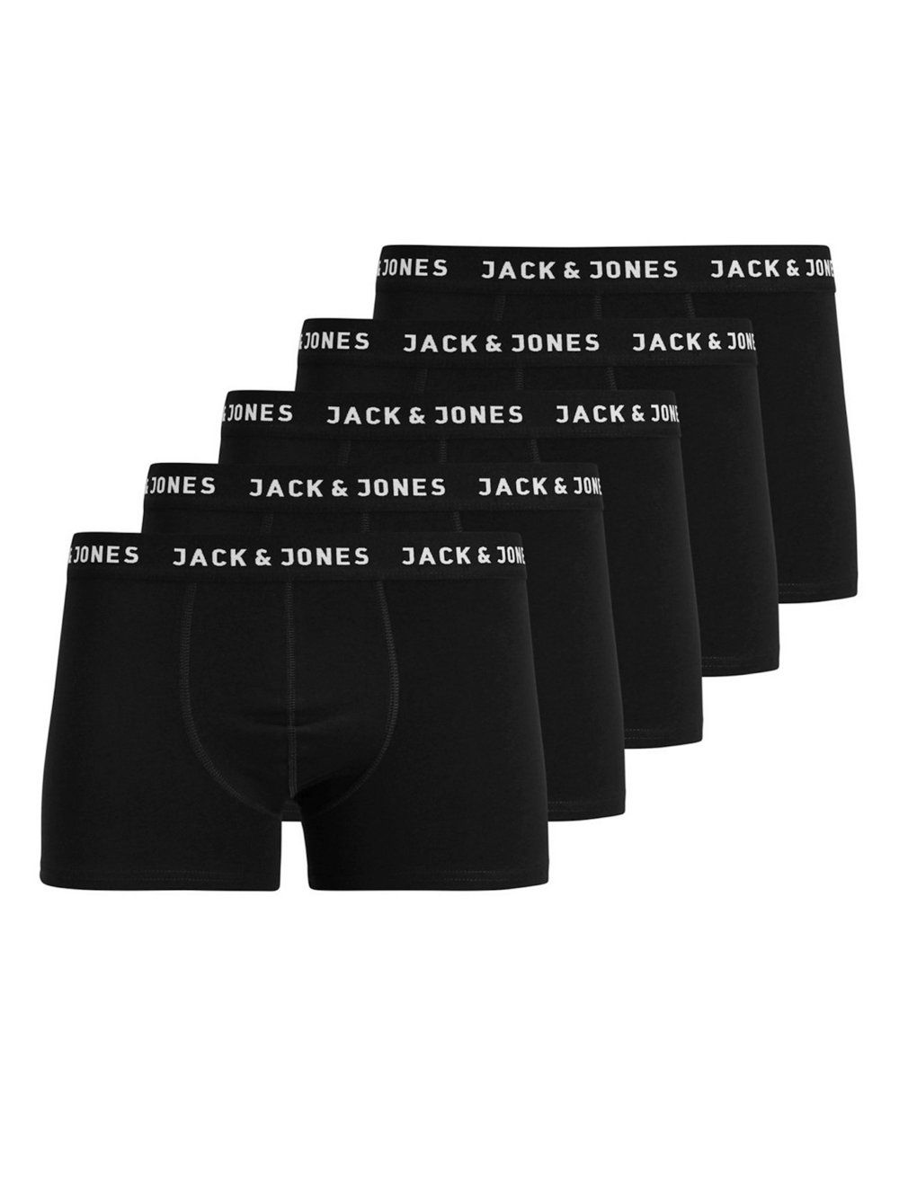 Thumbnail - Jack & Jones Junior Boxershorts Jungen Baumwolle schwarz, 140