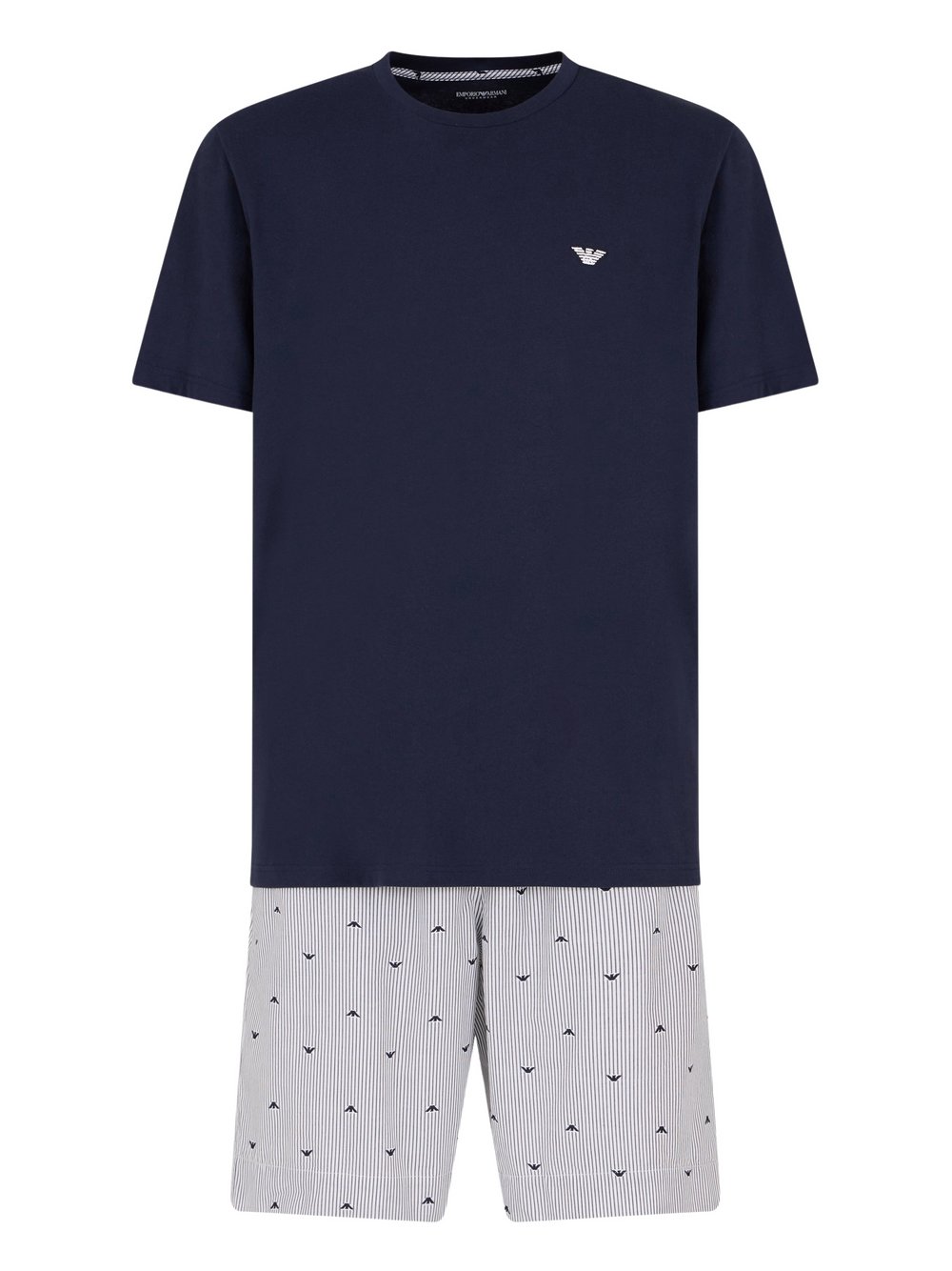 Thumbnail - Emporio Armani Schlafanzug Herren Baumwolle blau, M