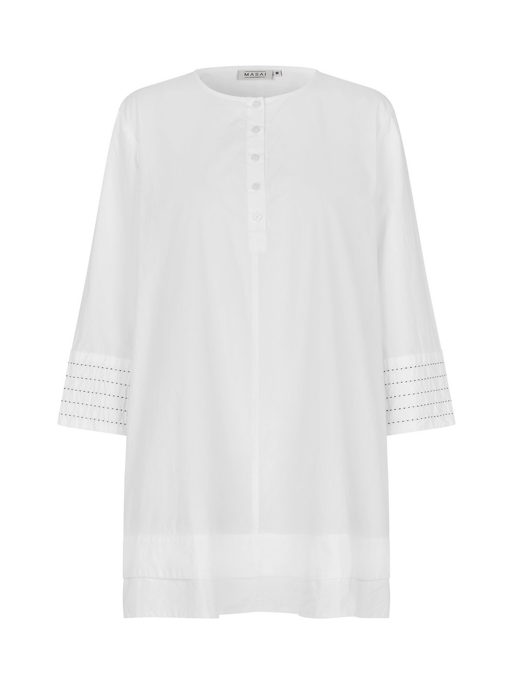 Masai Tunikakleid Damen Baumwolle weiß, 40