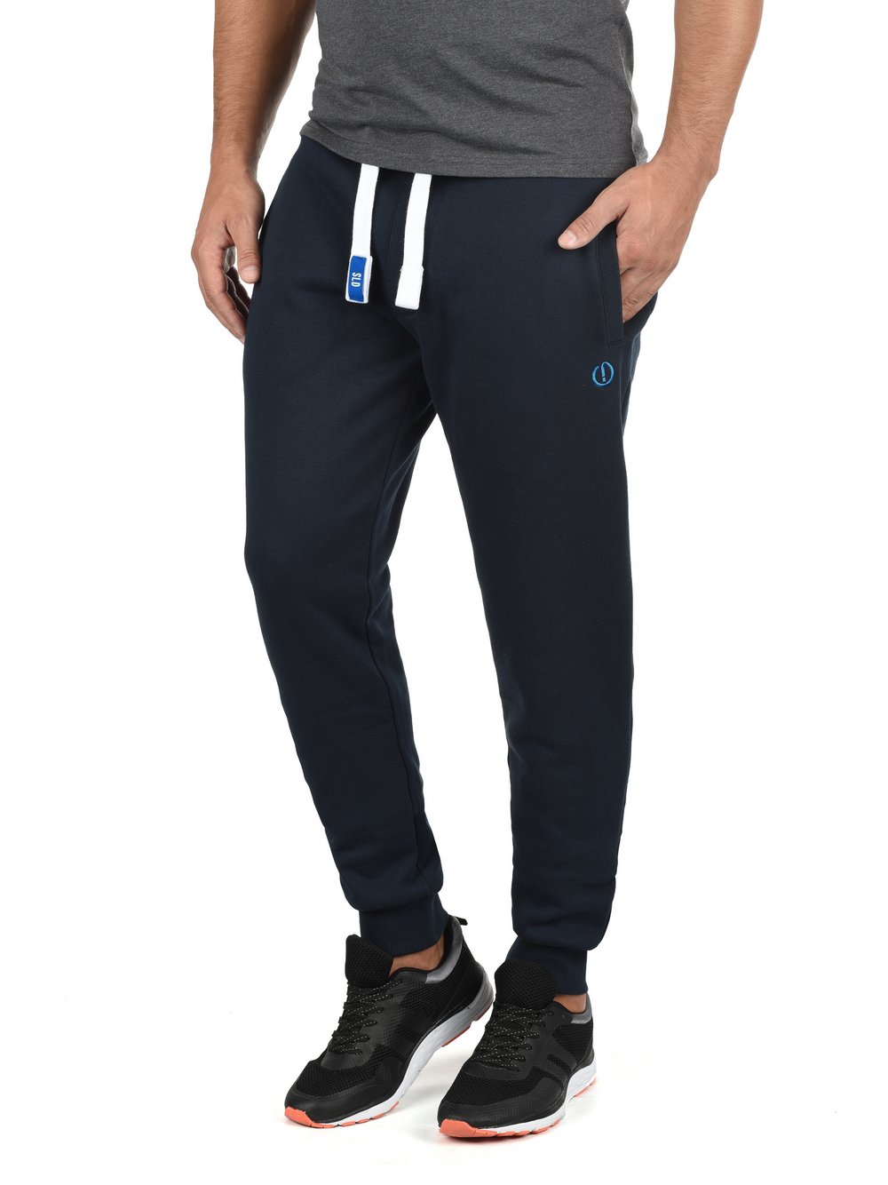 Thumbnail - Solid Jogginghose Herren Baumwolle blau, M