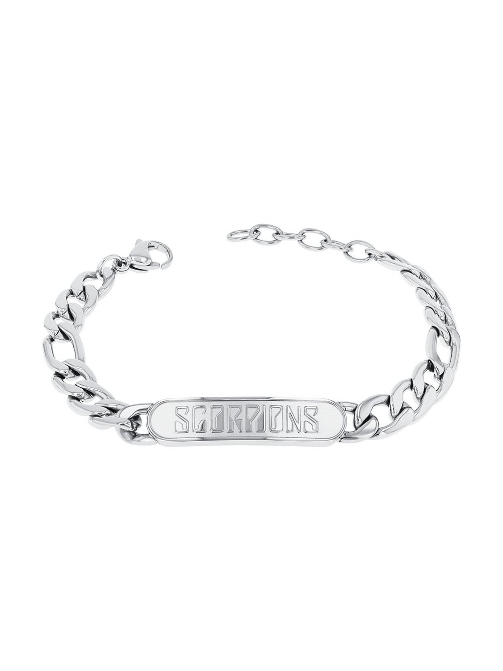 amor Identarmband Damen Edelstahl silber, 22