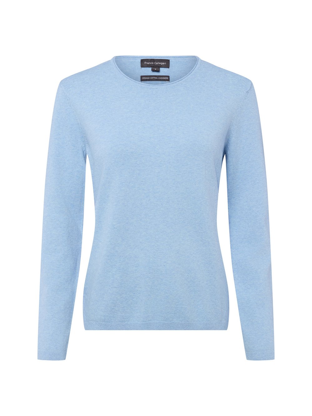 Franco Callegari Strickpullover mit Cashmere-Anteil Damen Baumwolle blau meliert, L