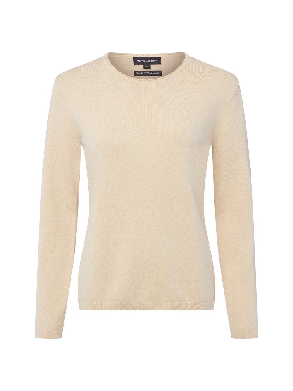 Franco Callegari Strickpullover mit Cashmere-Anteil Damen Baumwolle beige meliert, L
