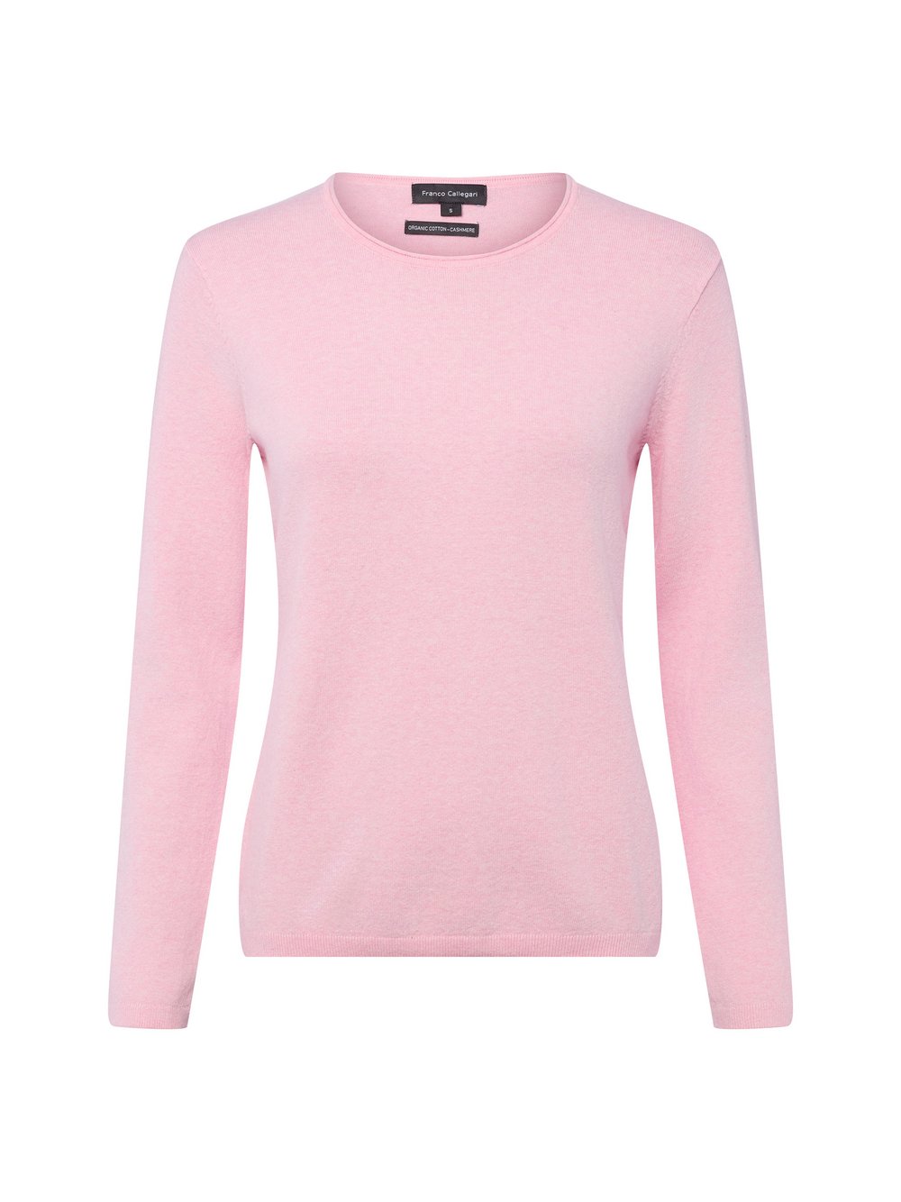 Franco Callegari Strickpullover mit Cashmere-Anteil Damen Baumwolle rosa meliert, L