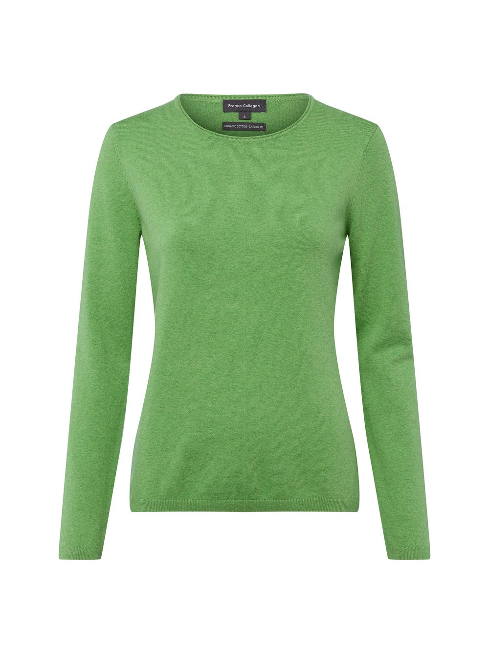 Franco Callegari Strickpullover mit Cashmere-Anteil Damen Baumwolle grün meliert, M