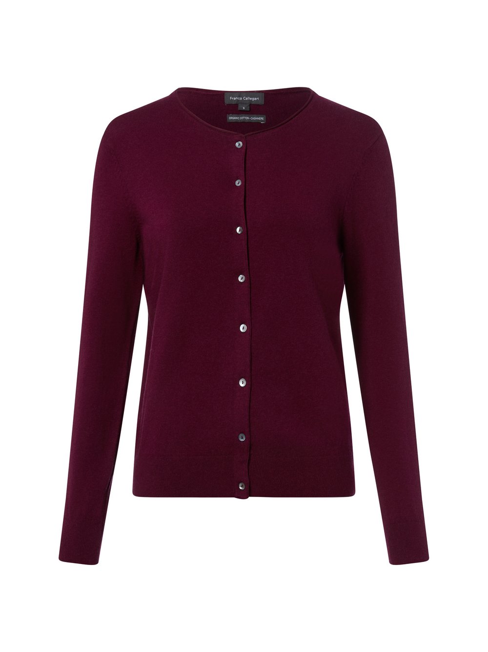 Franco Callegari Strickjacke mit Cashmere-Anteil Damen Baumwolle rot meliert, L