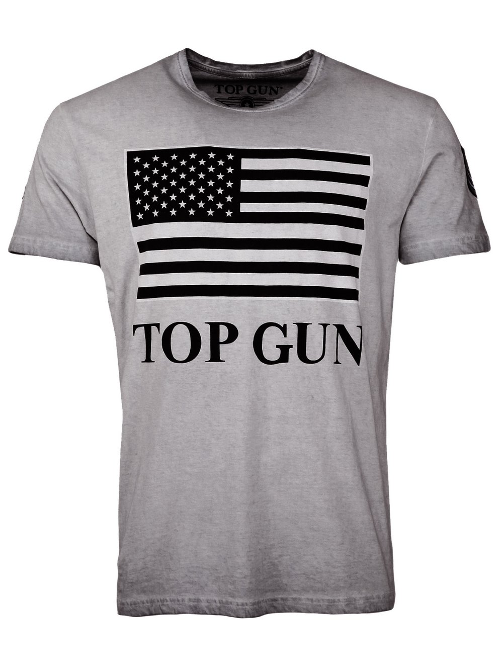 Topgun T-Shirt Herren Baumwolle grau, XL