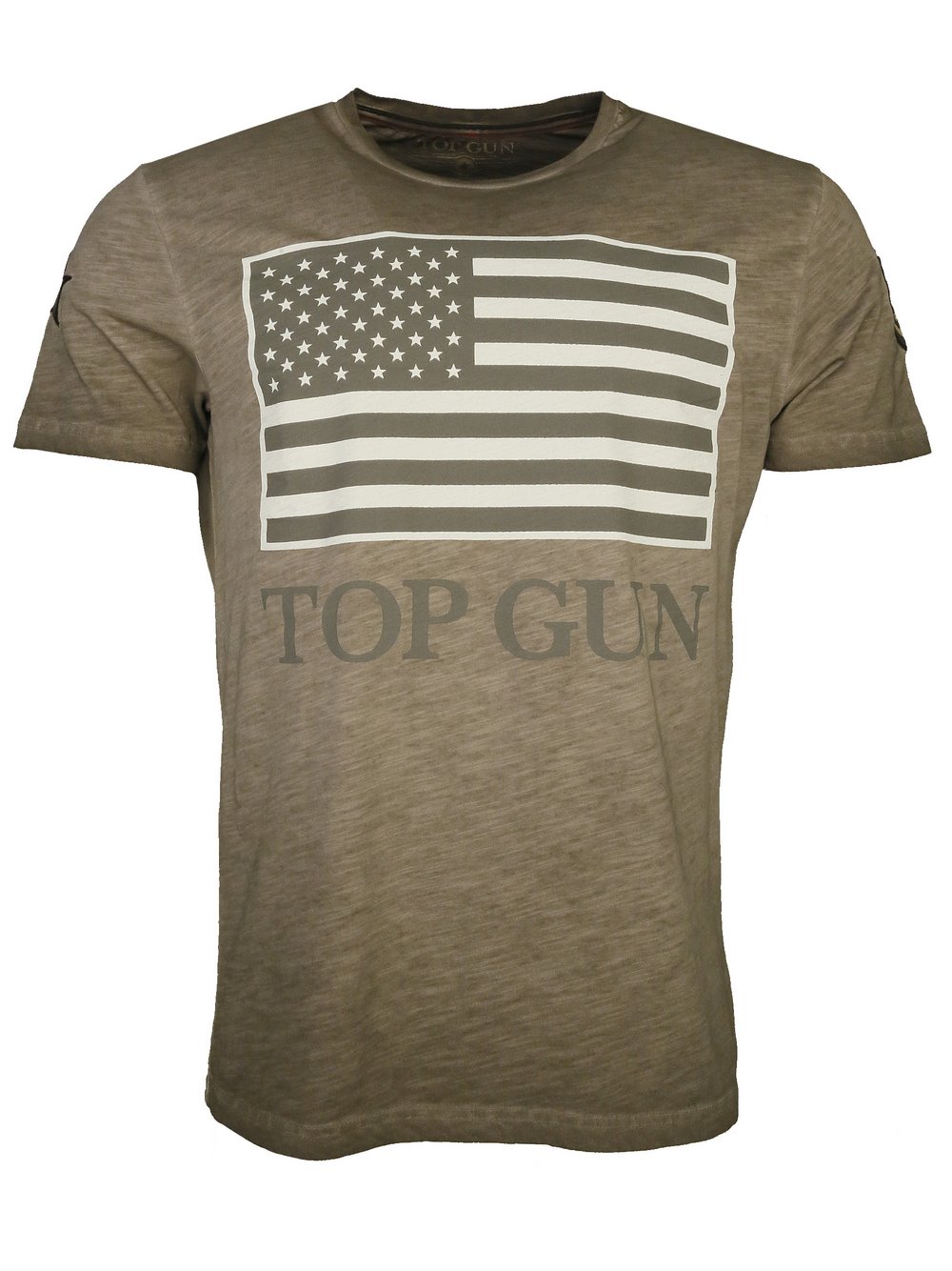 Topgun T-Shirt Herren Baumwolle braun, S
