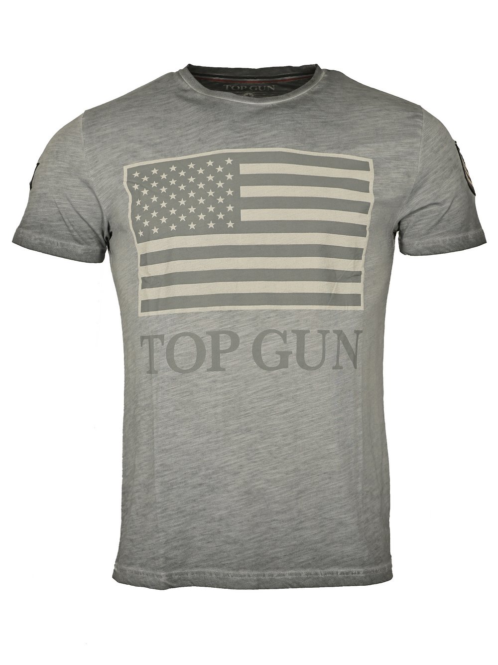 Thumbnail - Topgun T-Shirt Herren Baumwolle grau, M