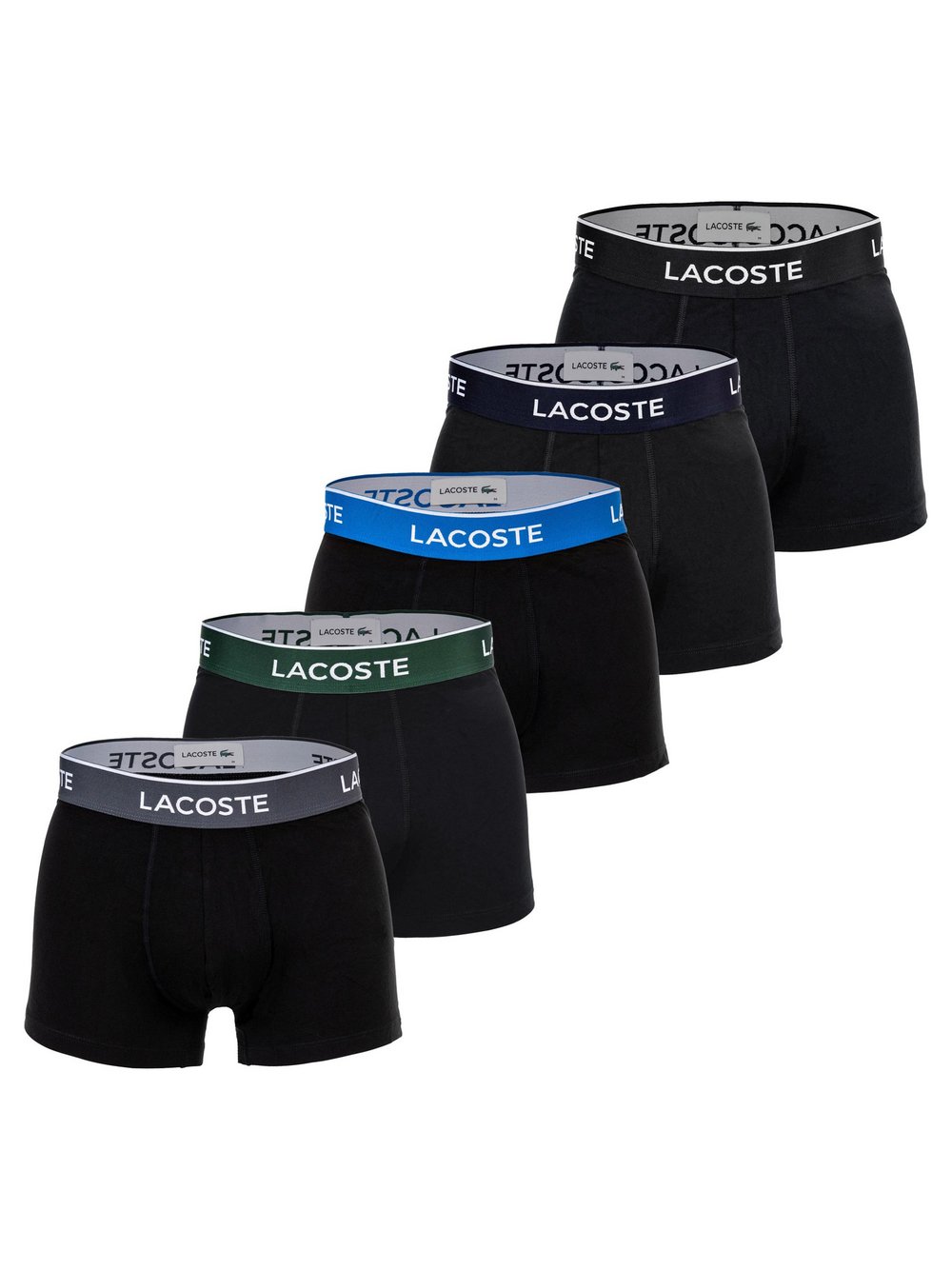 Thumbnail - Lacoste Boxershort 5er Pack Herren Baumwolle mehrfarbig, L