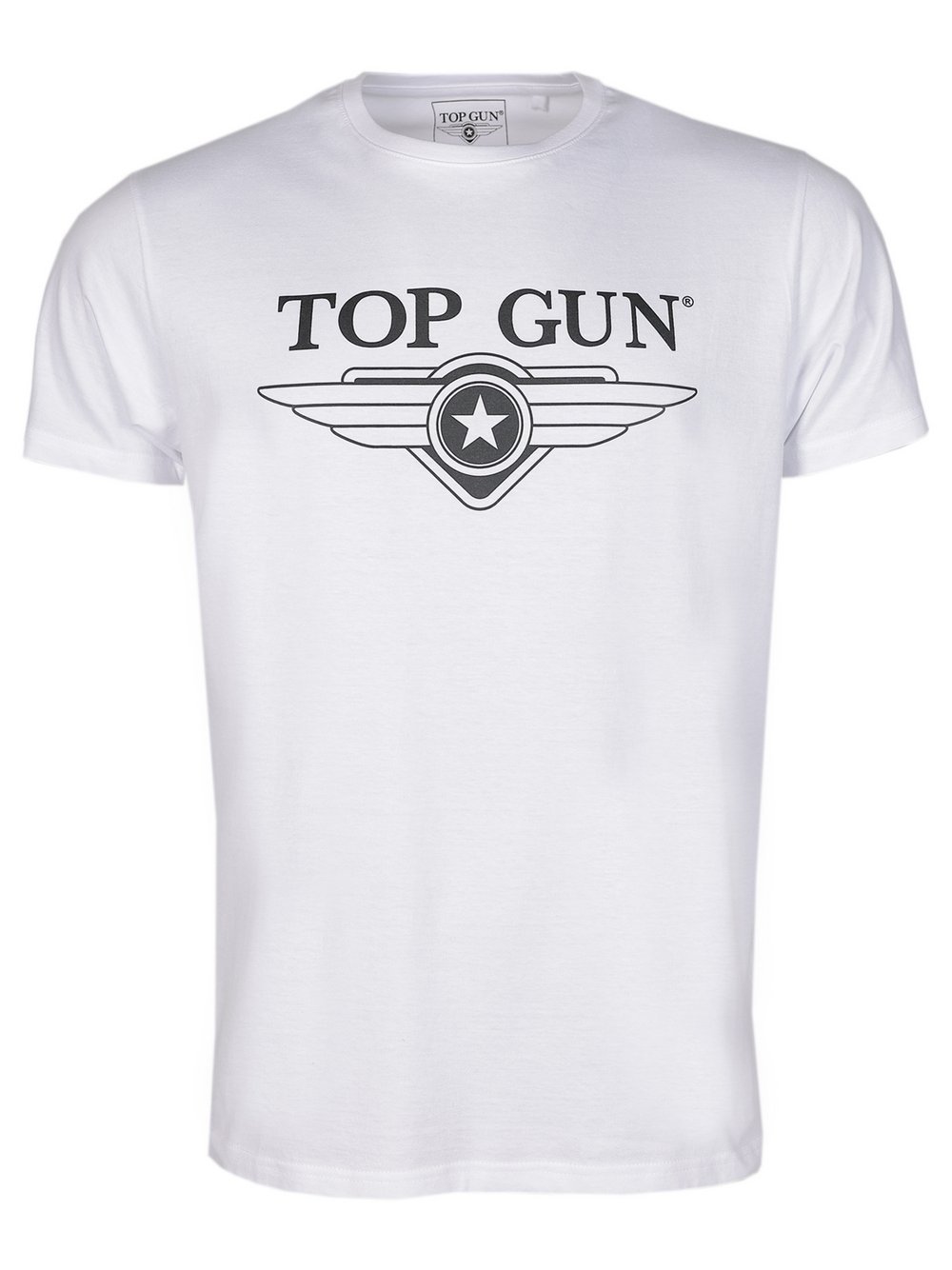 Topgun T-Shirt Herren Baumwolle weiß, S