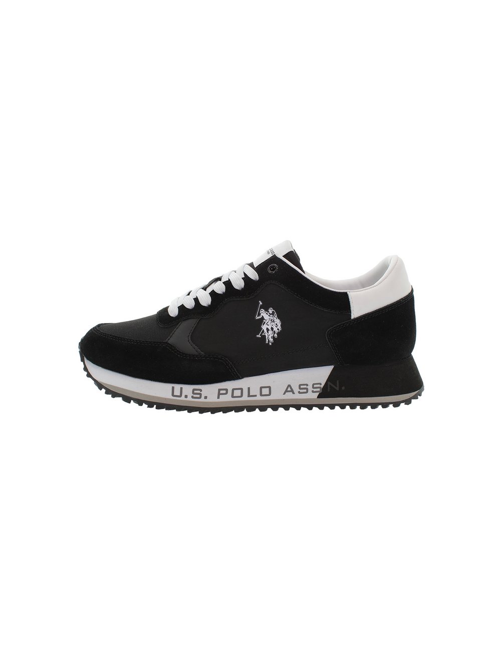 U.S. Polo Assn. Sneaker Herren Leder schwarz, 43