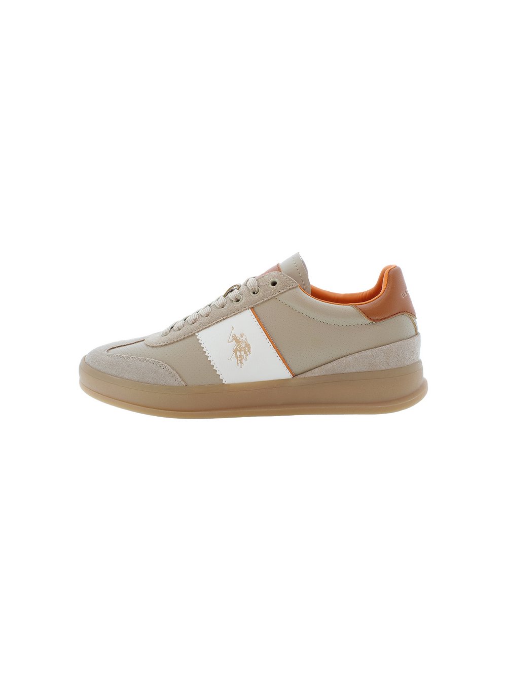 U.S. Polo Assn. Sneaker Herren Leder beige, 41