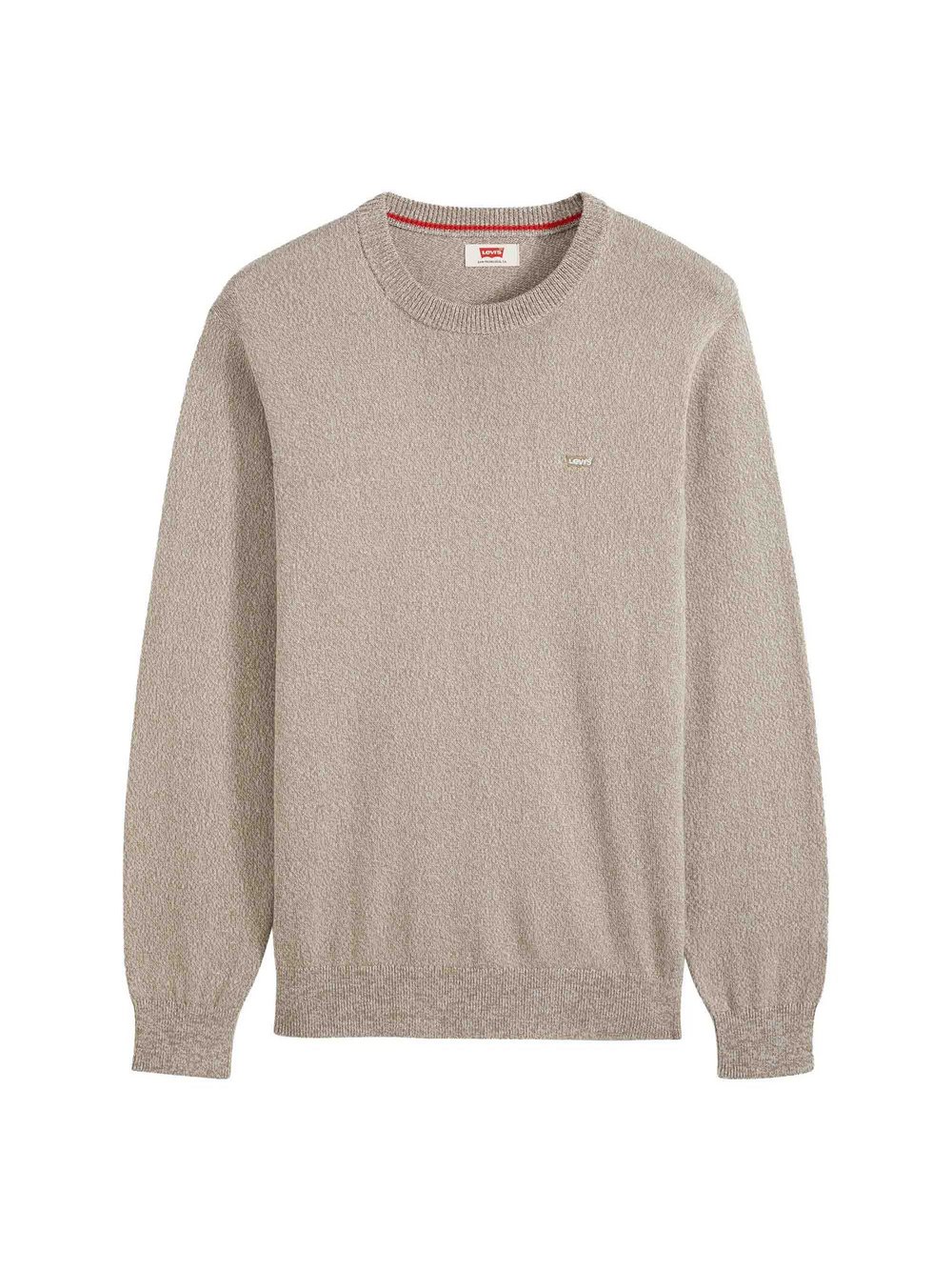 Levis Herren Braun Levi's Strickpullover - "Lightweight Housemark Sweater", Rundhals, Baumwoll-Mix, Größe M In - Bild 3