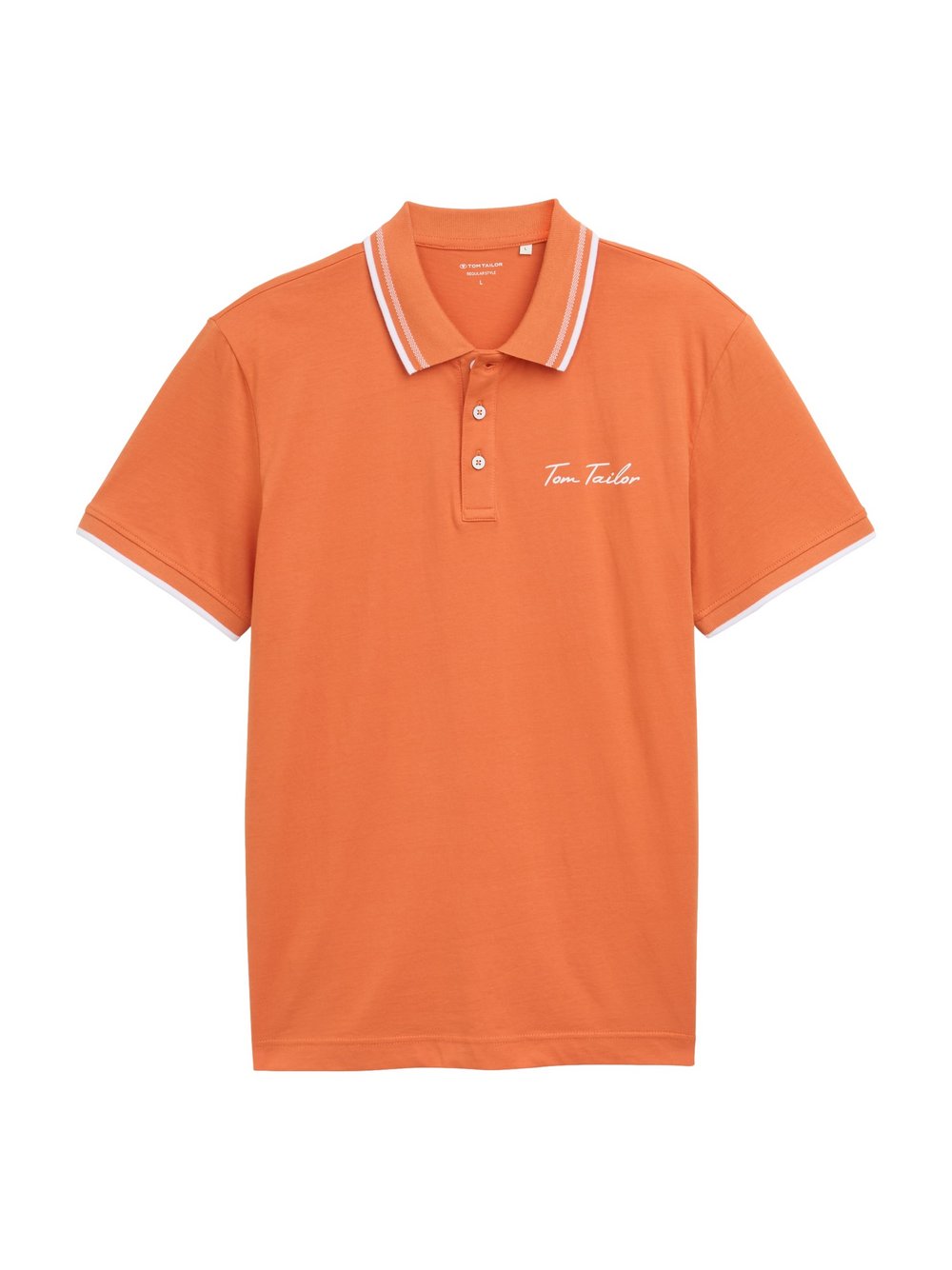 Thumbnail - Tom Tailor Poloshirt Herren Baumwolle orange, XL