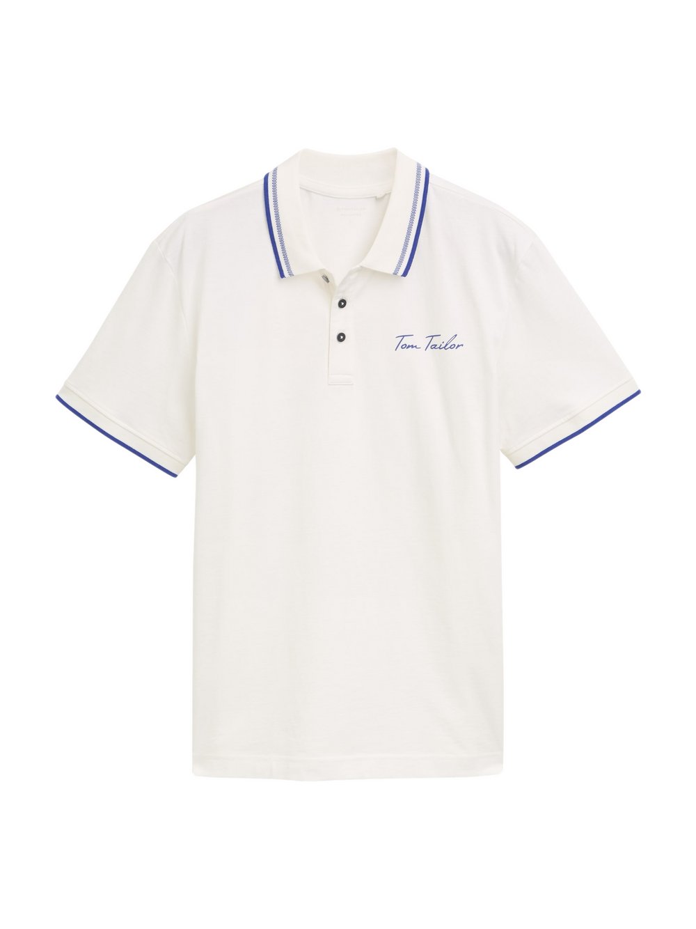 Tom Tailor Poloshirt Herren Baumwolle weiß, L