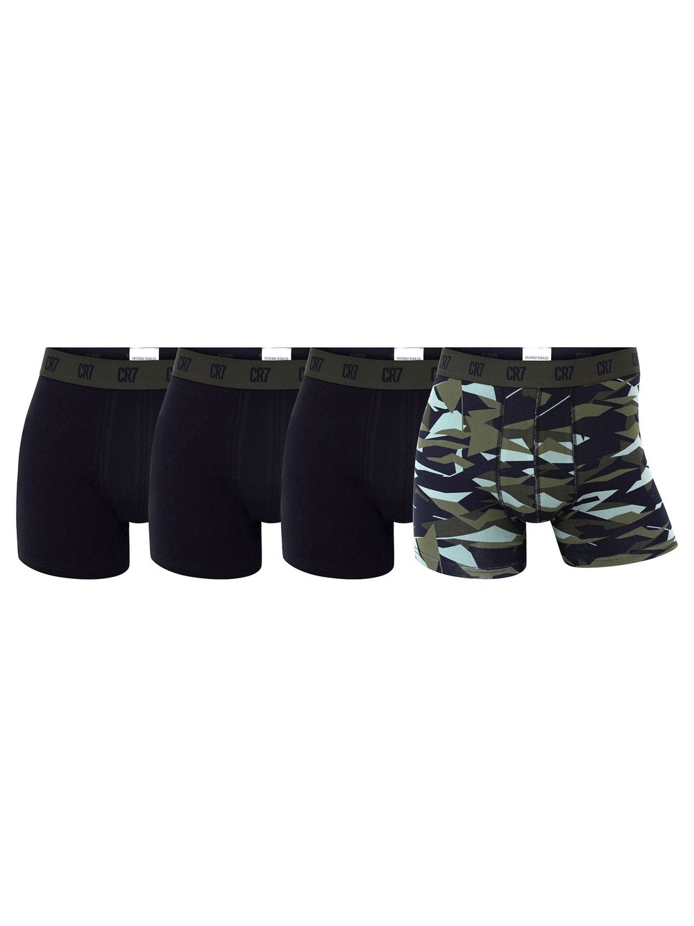 CR7 Boxershort 4er Pack Herren Baumwolle mehrfarbig gemustert, XXL