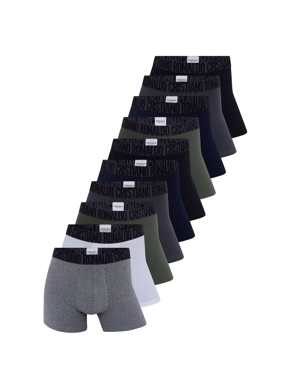 Thumbnail - CR7 Boxershort 10er Pack Herren Baumwolle mehrfarbig, XL