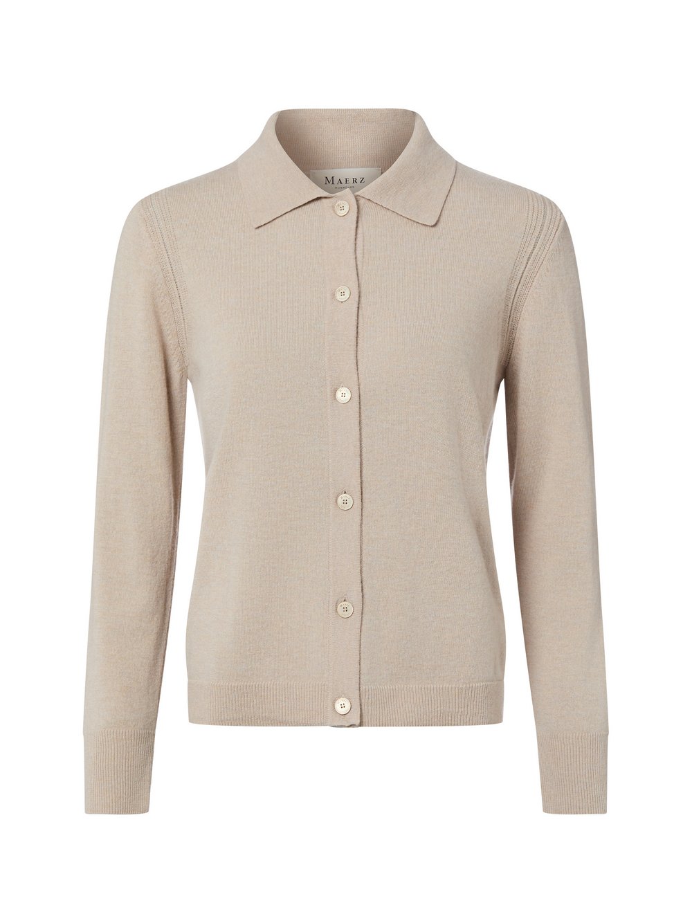 MAERZ Strickjacke aus Merinowolle Damen beige, 36