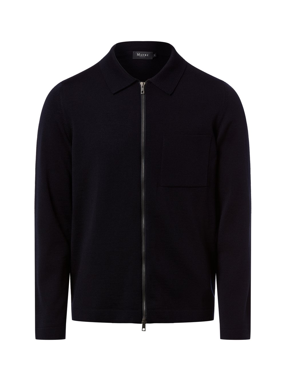 MAERZ Strickjacke aus Schurwolle Herren blau, 56
