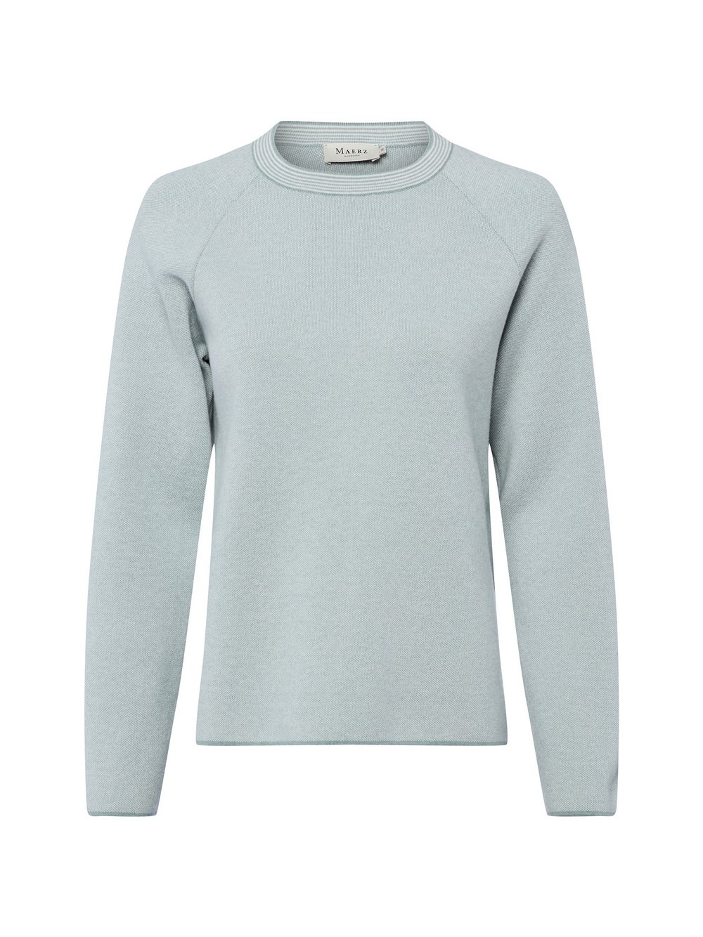 MAERZ Pullover mit Schurwollanteil Damen Schurwolle blau meliert, 46