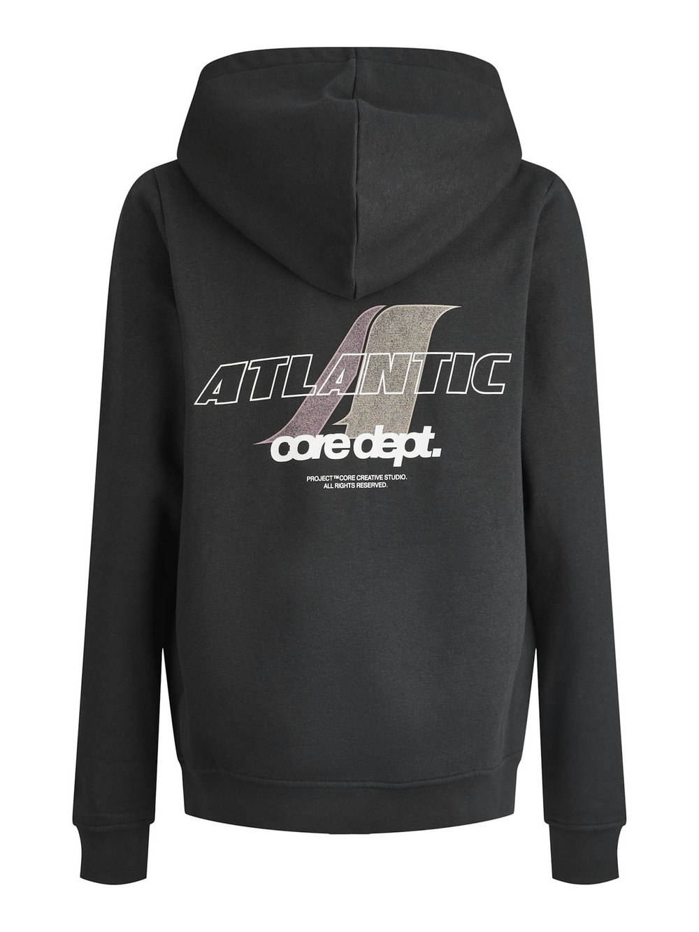 Jack & Jones Junior Kapuzenpullover Jungen Baumwolle schwarz bedruckt, 176