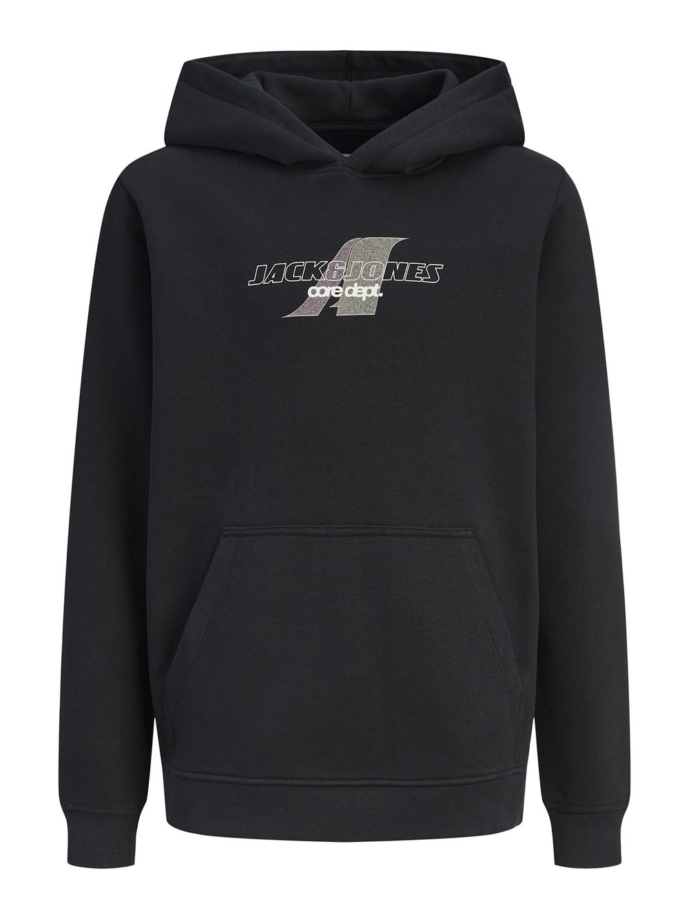 Thumbnail - Jack & Jones Junior Kapuzenpullover Jungen Baumwolle schwarz bedruckt, 152