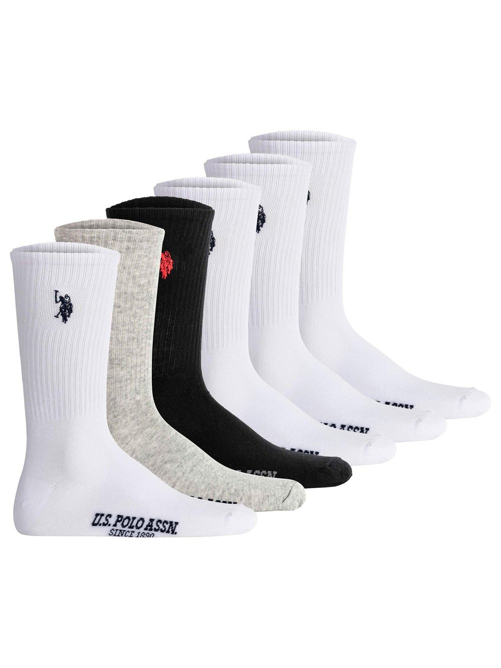 U.S. Polo Assn. Socken 6er Pack Herren Baumwolle mehrfarbig, 39-42