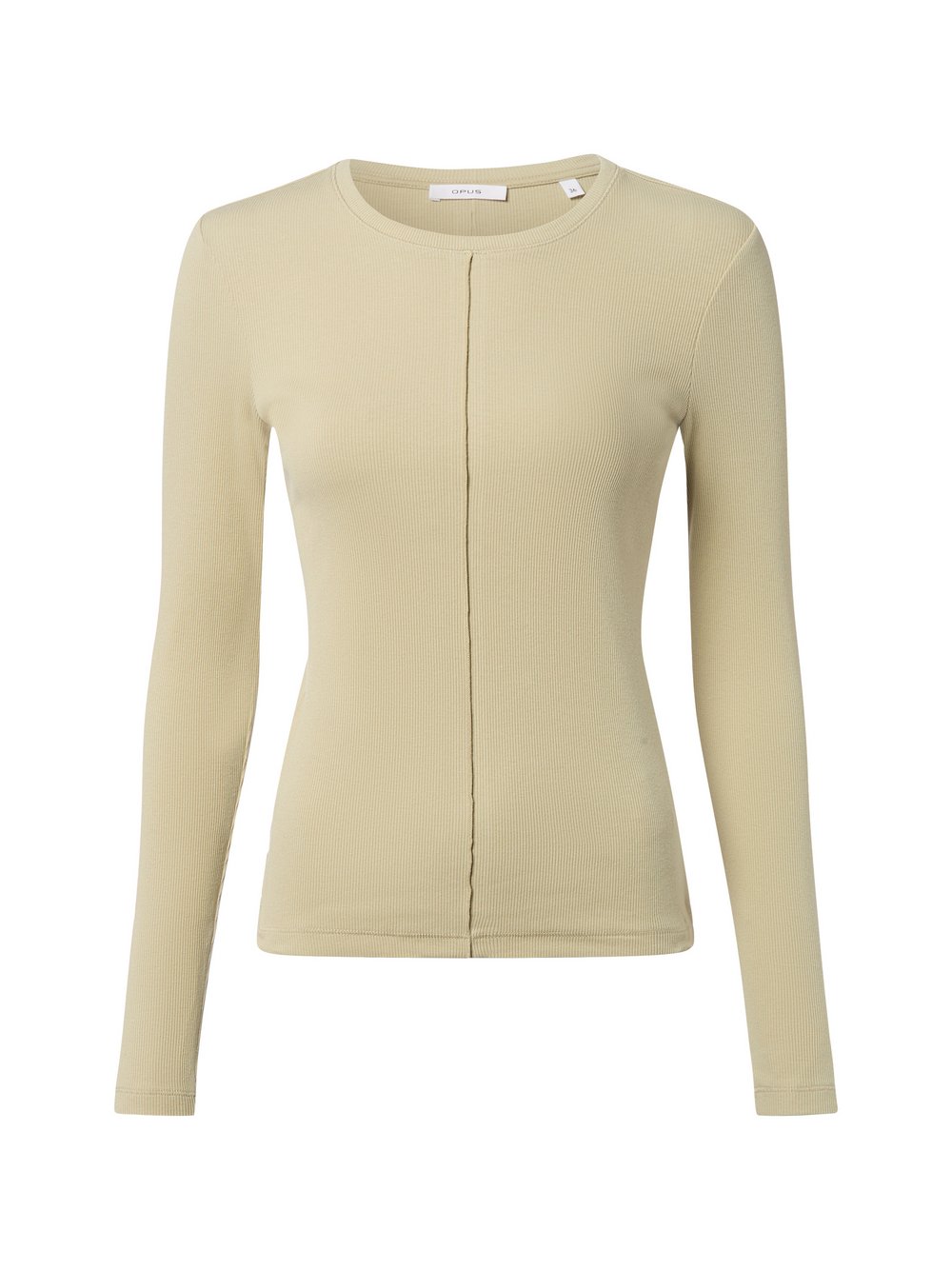 Opus Langarmshirt Damen Baumwolle grün, 44
