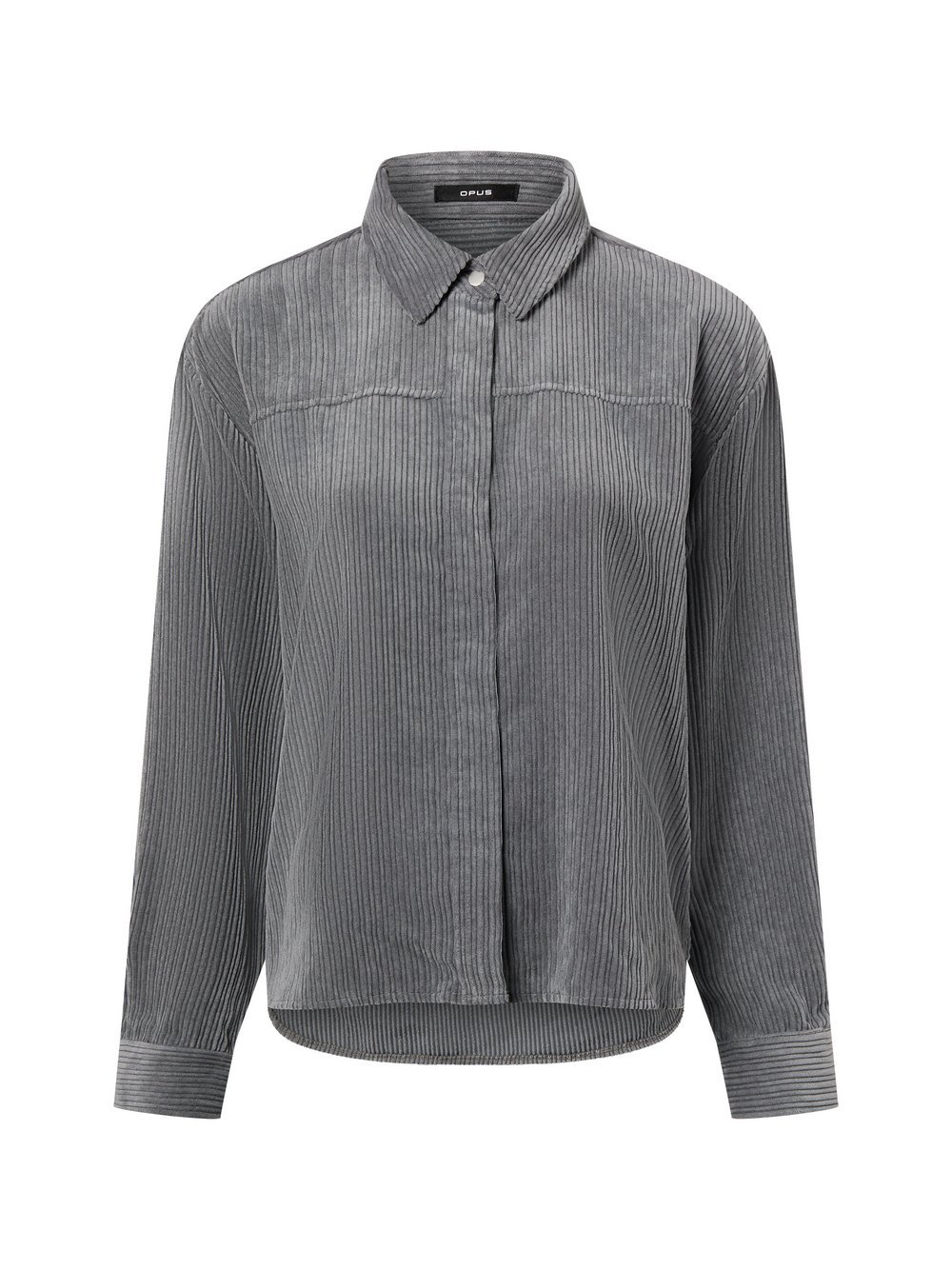 Opus Cord-Hemdbluse Damen grau, 34
