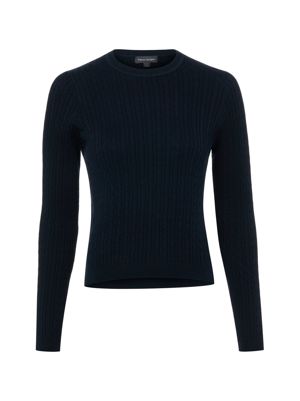 Franco Callegari Strickpullover Damen Baumwolle blau, M