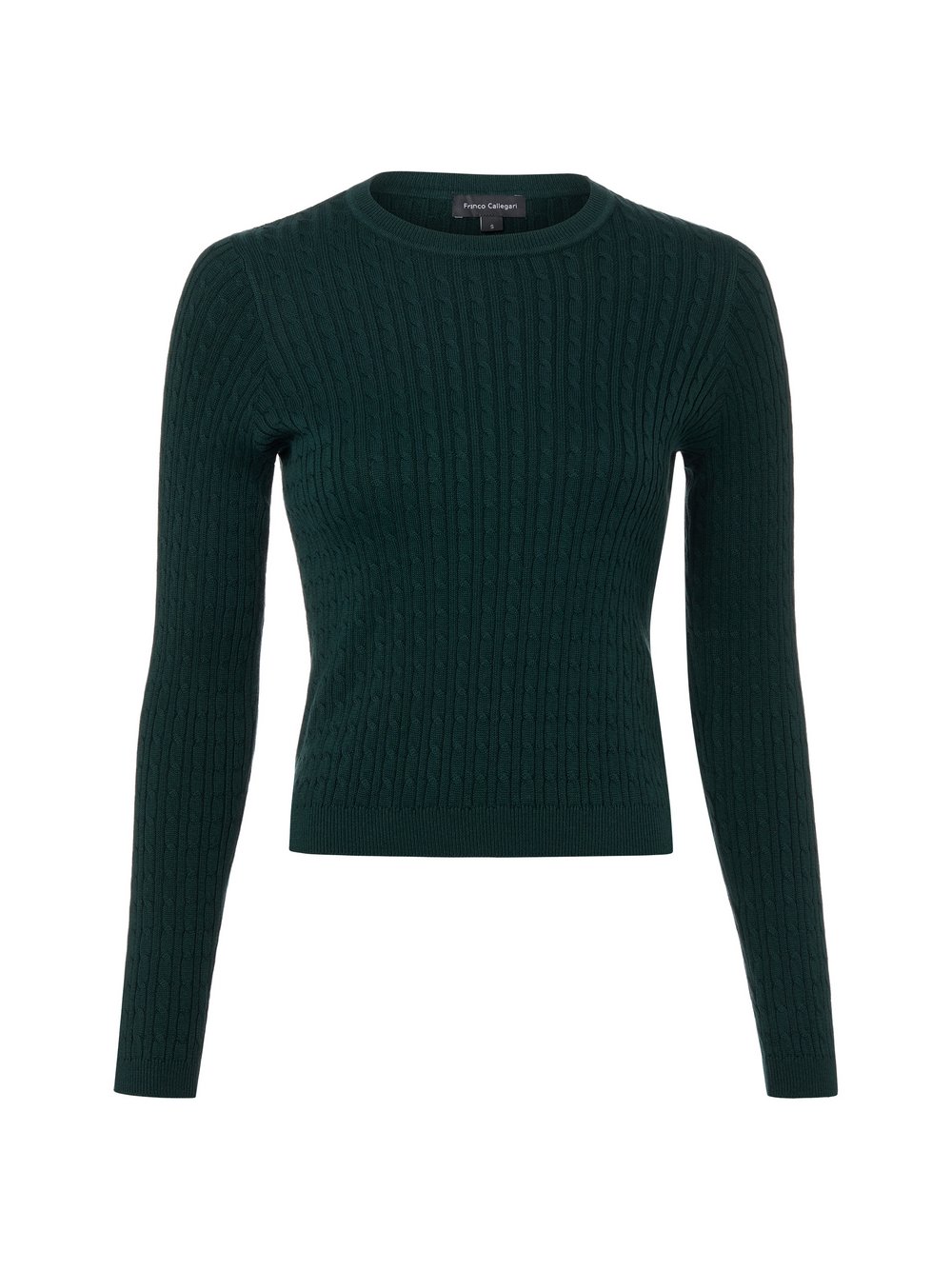 Franco Callegari Strickpullover Damen Baumwolle grün, S