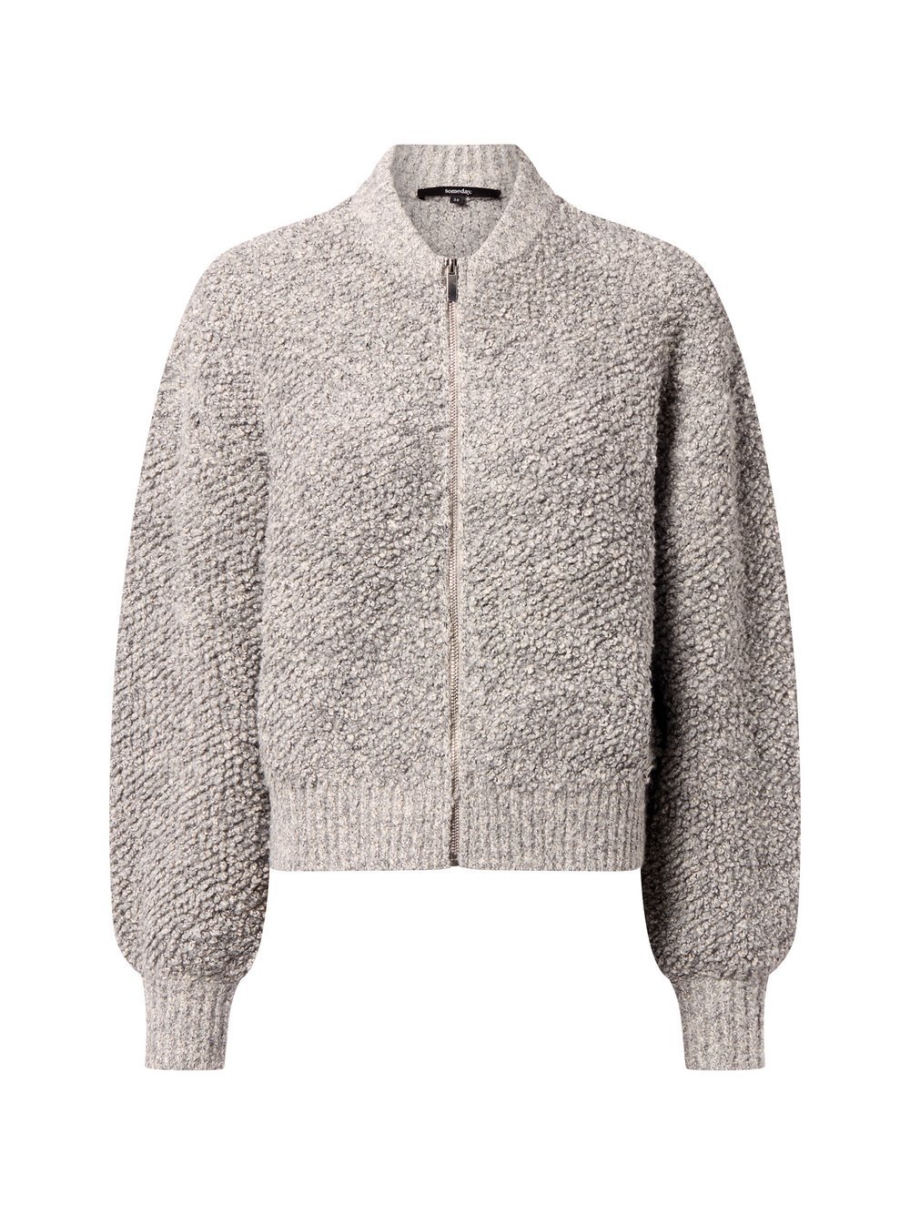 Thumbnail - Someday Strickjacke mit Woll-Anteil Damen grau meliert, 42