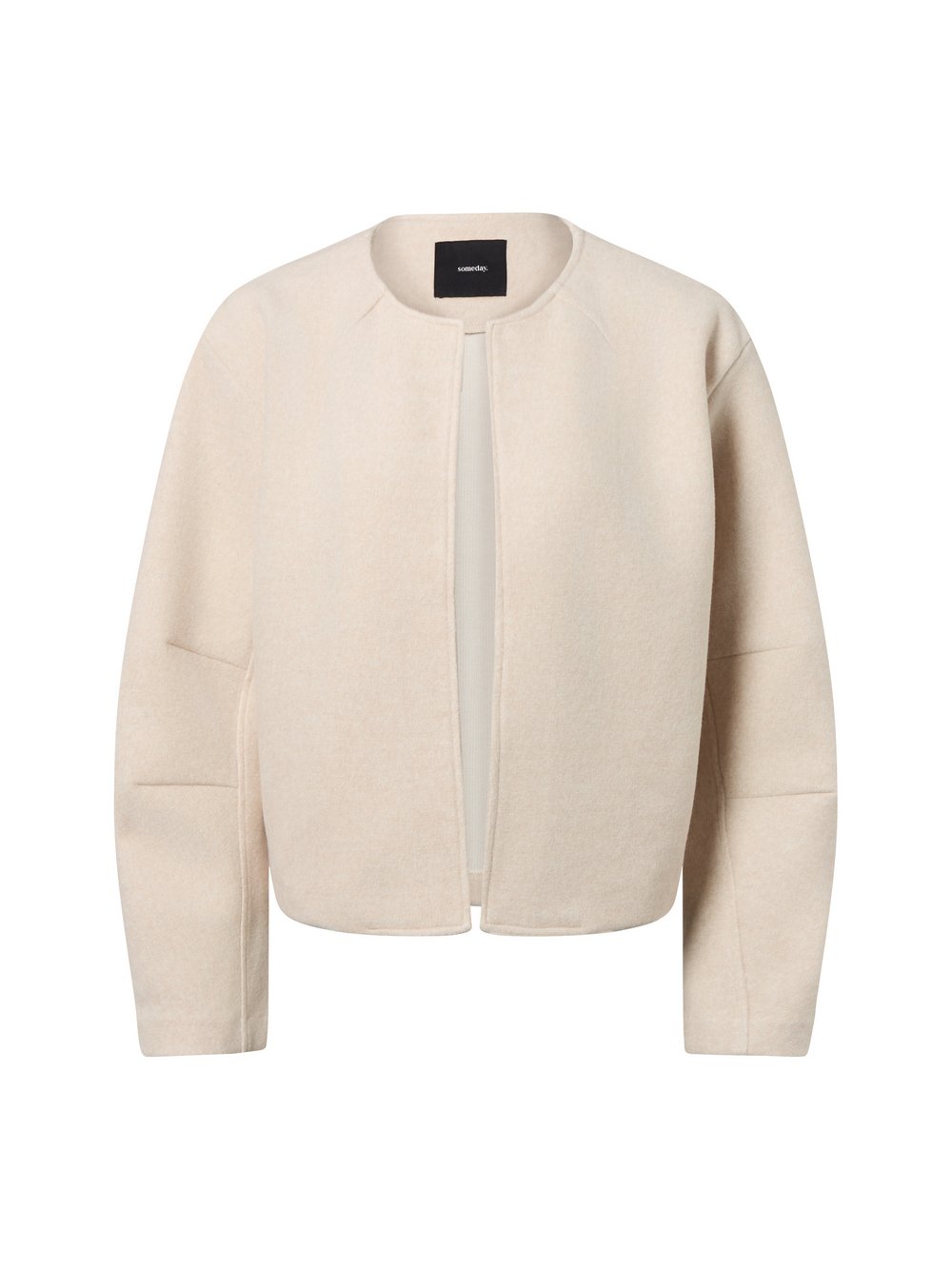 Thumbnail - Someday Fleecejacke Damen beige meliert, 38