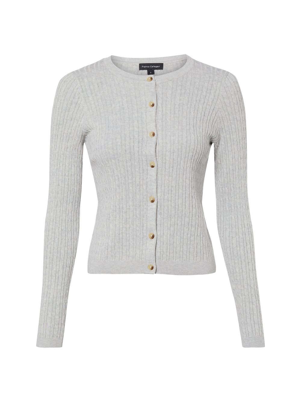 Franco Callegari Strickjacke Damen Baumwolle (100%) grau, XL
