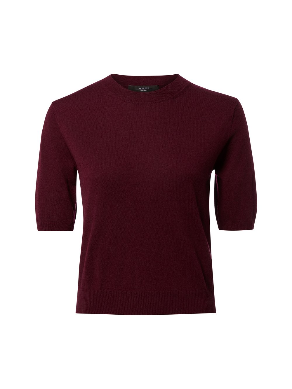 Weekend Max Mara Strickshirt aus Wolle mit Cashmere Damen rot, M