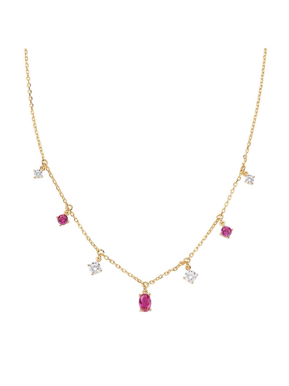 Amen Halskette Damen Sterlingsilber gold, ONE SIZE